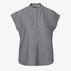 FIGS Graphite Rafaela - Mandarin Collar Scrub Top - L / Graphite